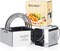 4-Piece Square Biscuit Cutter Set - Stainless Steel with Handle